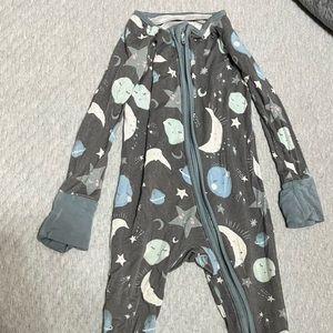 Little Sleepies To the Moon Blue 6-12 Zippy